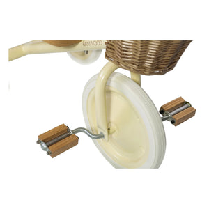 Banwood - Triciclo de metal y madera | Crema