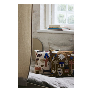 Ferm Living Kids - Cojín Village | Blanco roto