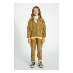Piupiuchick - Sudadera de leopardo de algodón orgánico | Mostaza