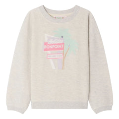 Bonpoint - Sudadera de algodón orgánico Tayla | Gris jaspeado