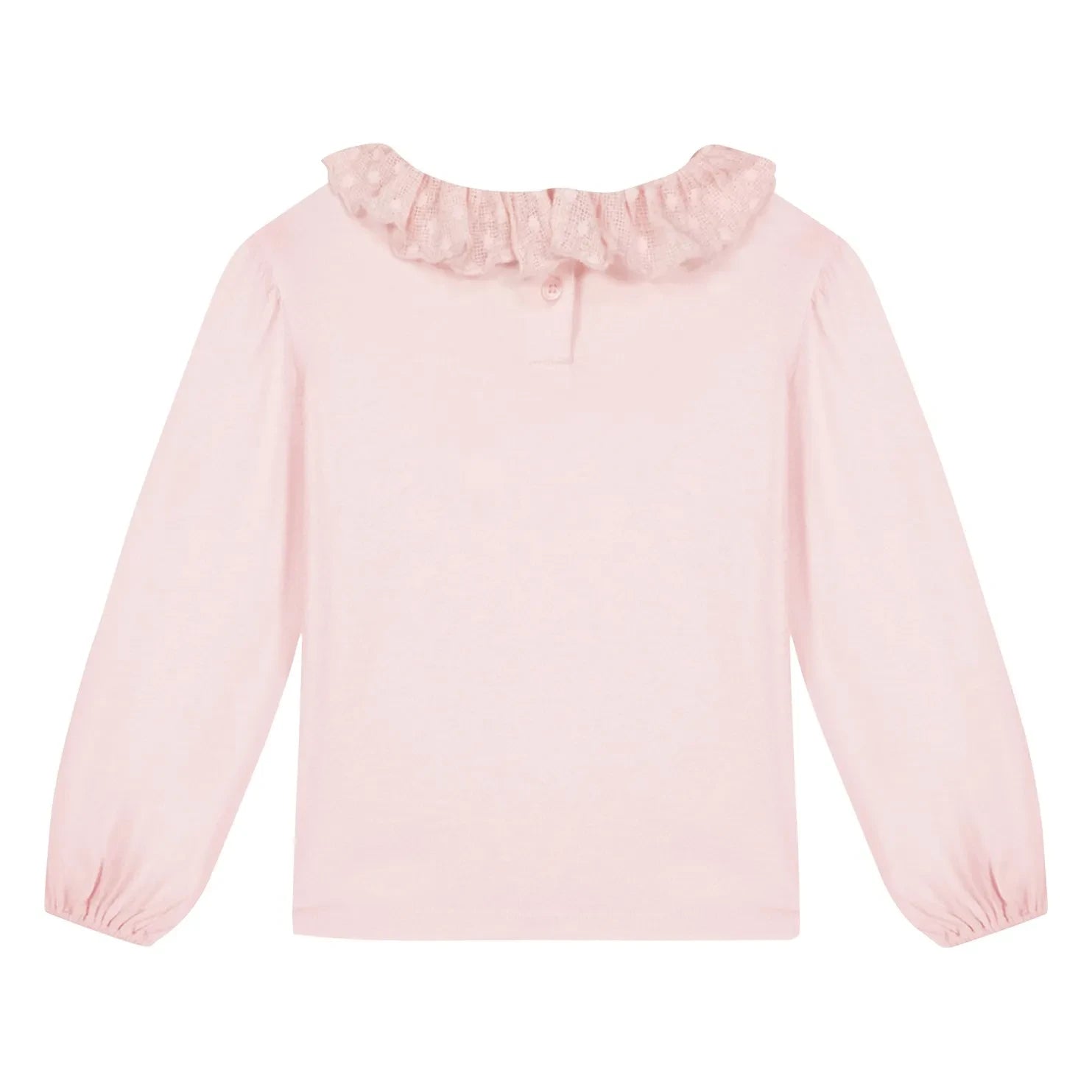 Bonton - Piris fırfırlı yakalı T-shirt | Pembe