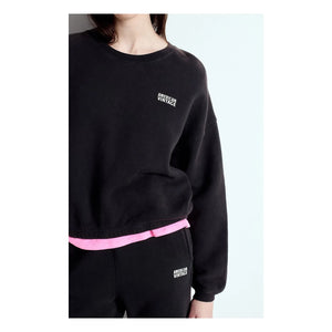 American Vintage - Izubird Pamuklu Sweatshirt | Kömür grisi