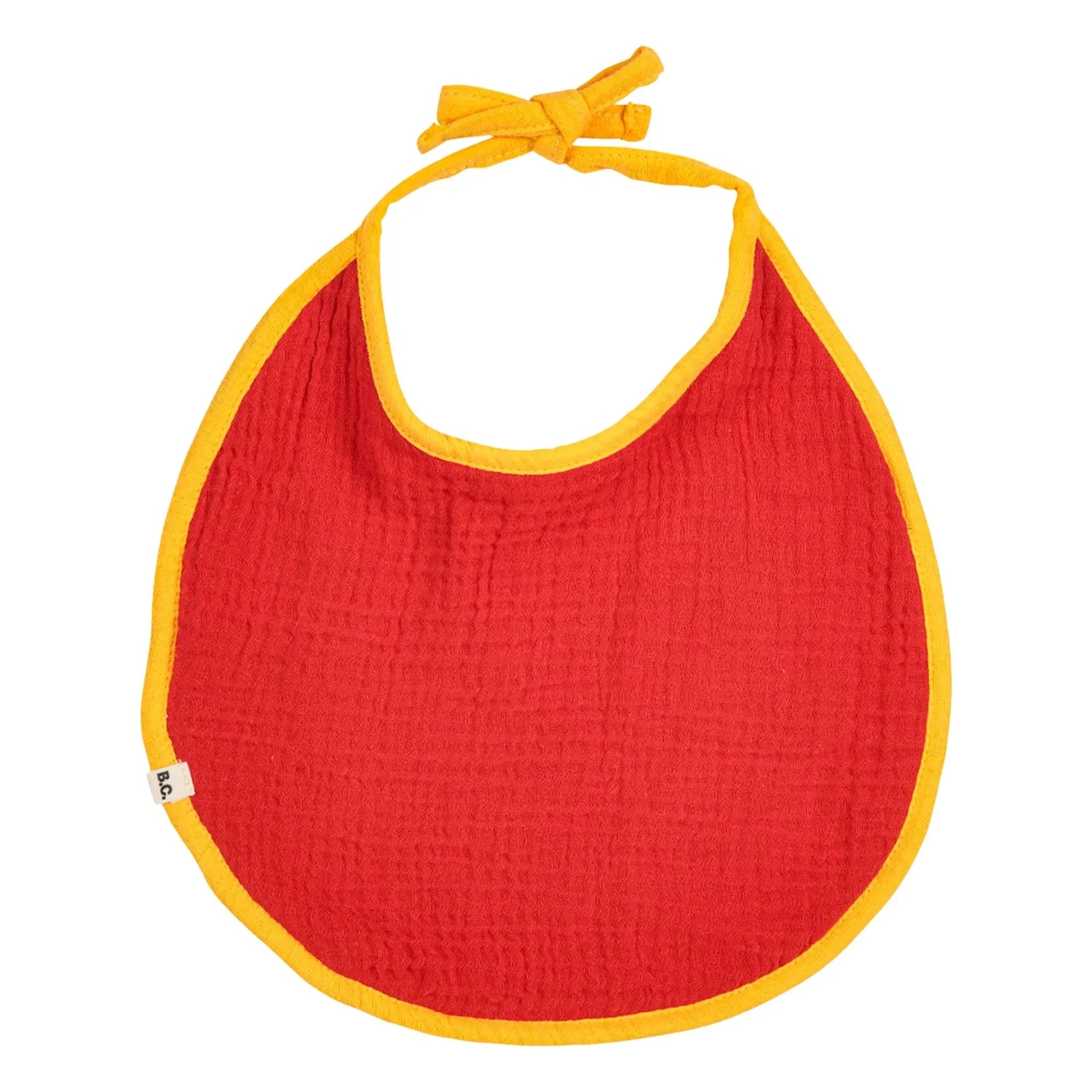 Bobo Choses - Set de 2 baberos de muselina de algodón orgánico con caballitos | Rojo