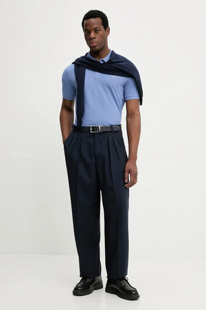 Camiseta de algodón para hombre con cuello tipo Gant
