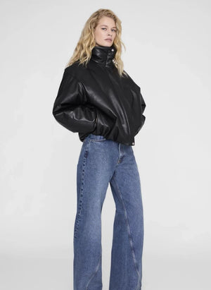 Anine Bing - Cyrus Chaqueta de Cuero | Negra
