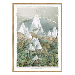 The Dybdahl Co. - Póster de Atlas de Geografía Física