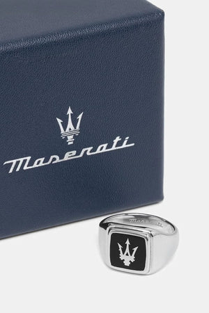 Anillo de sello metálico para hombre MASERATI ICONIC