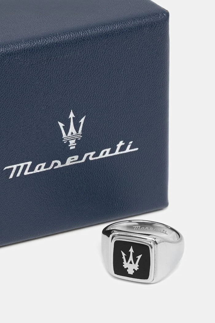 Anillo de sello metálico para hombre MASERATI ICONIC