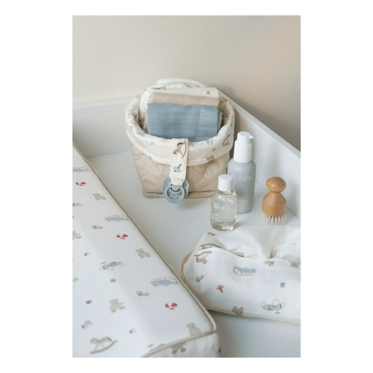 Cam Cam - Cestas de almacenaje de juguetes vintage - Set de 2 | Beige