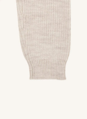 Copenhagen Colors - Merinos Yünlü Fitilli Tayt | Krem