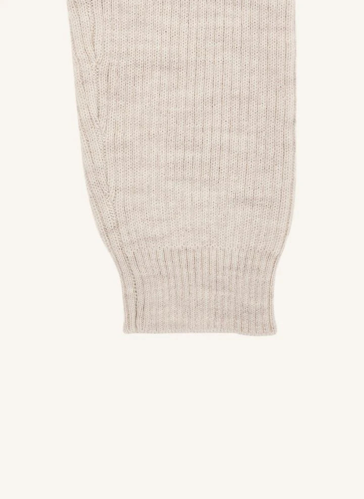 Copenhagen Colors - Merinos Yünlü Fitilli Tayt | Krem