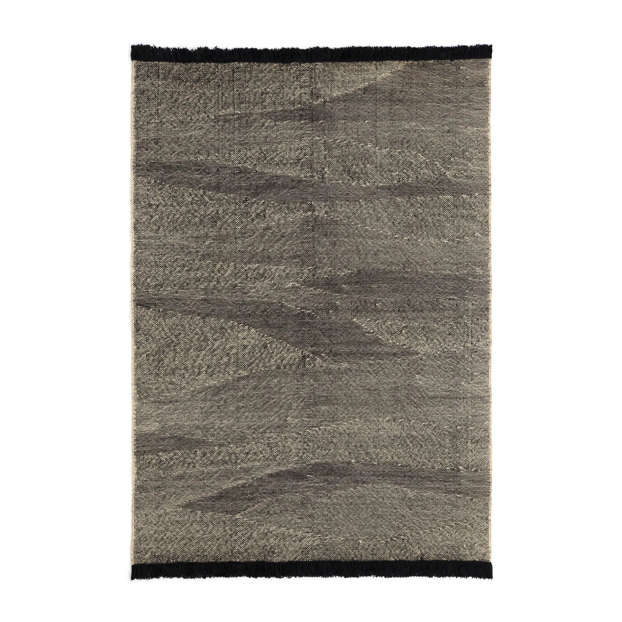 Nanimarquina - Alfombra de Lana Afgano Telar | Negro