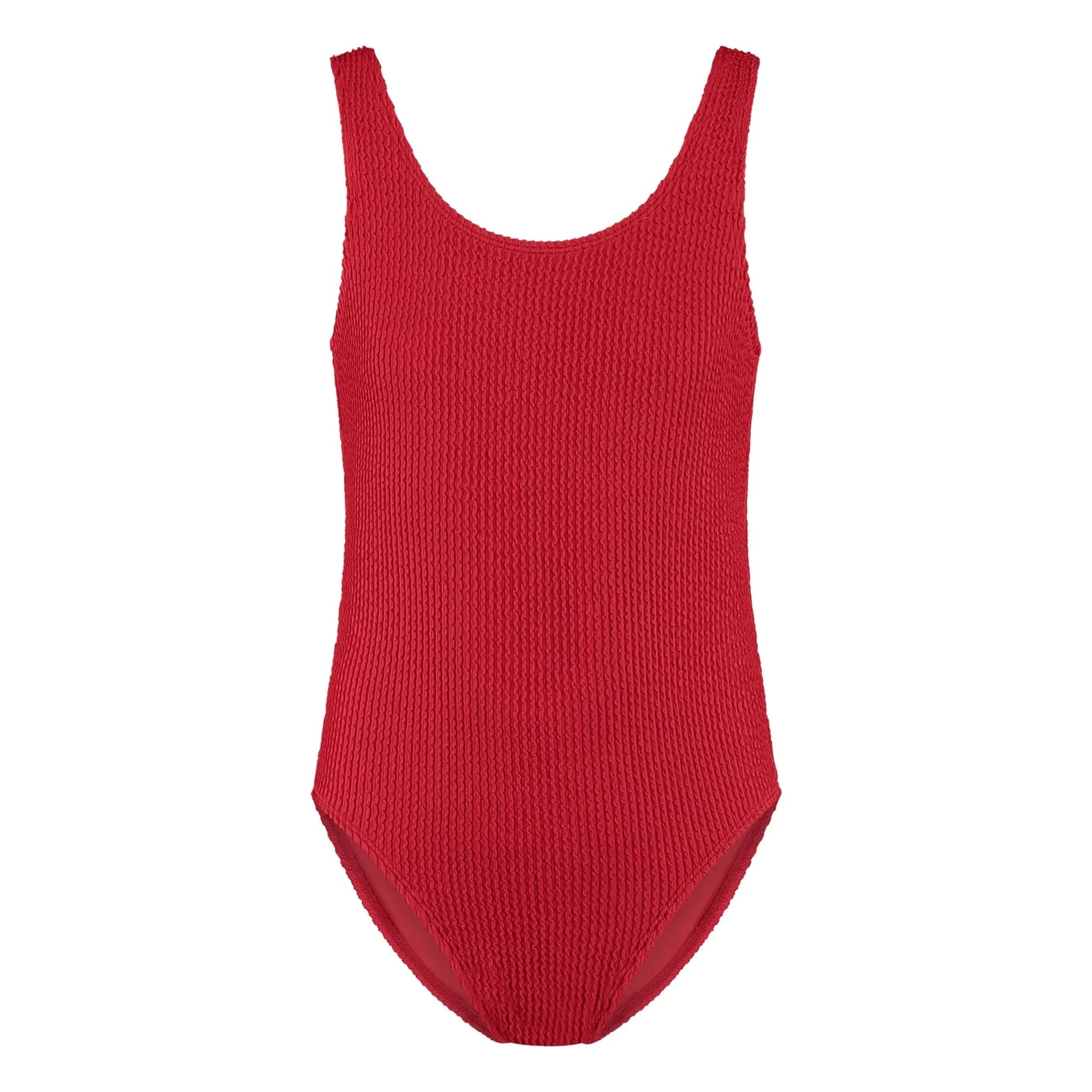 Beachlife - Bañador de costillas liso | Rojo