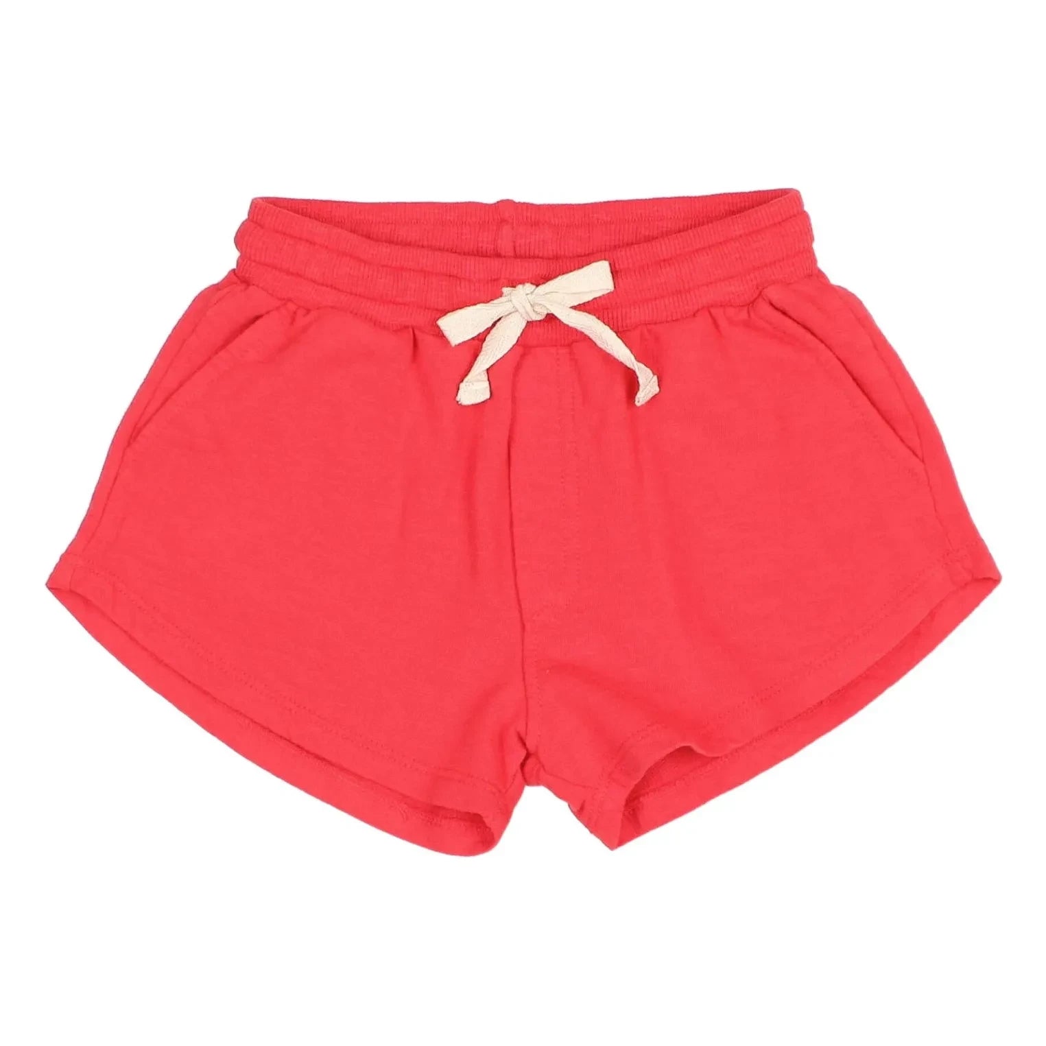 Búho - Pantalón corto polar de algodón orgánico | Rojo