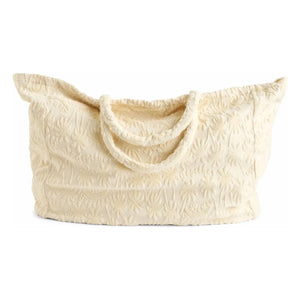 Molo - Bolso de playa de esponja con palmeras | Crudo