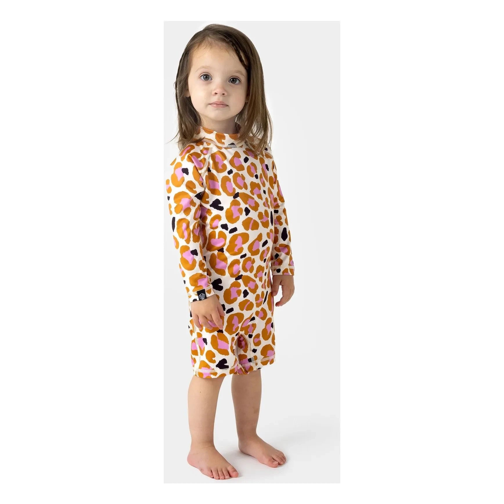 Beach & Bandits - Anti-UV Candy Leopardo Pantalón Corto Combinado de Fibras Recicladas