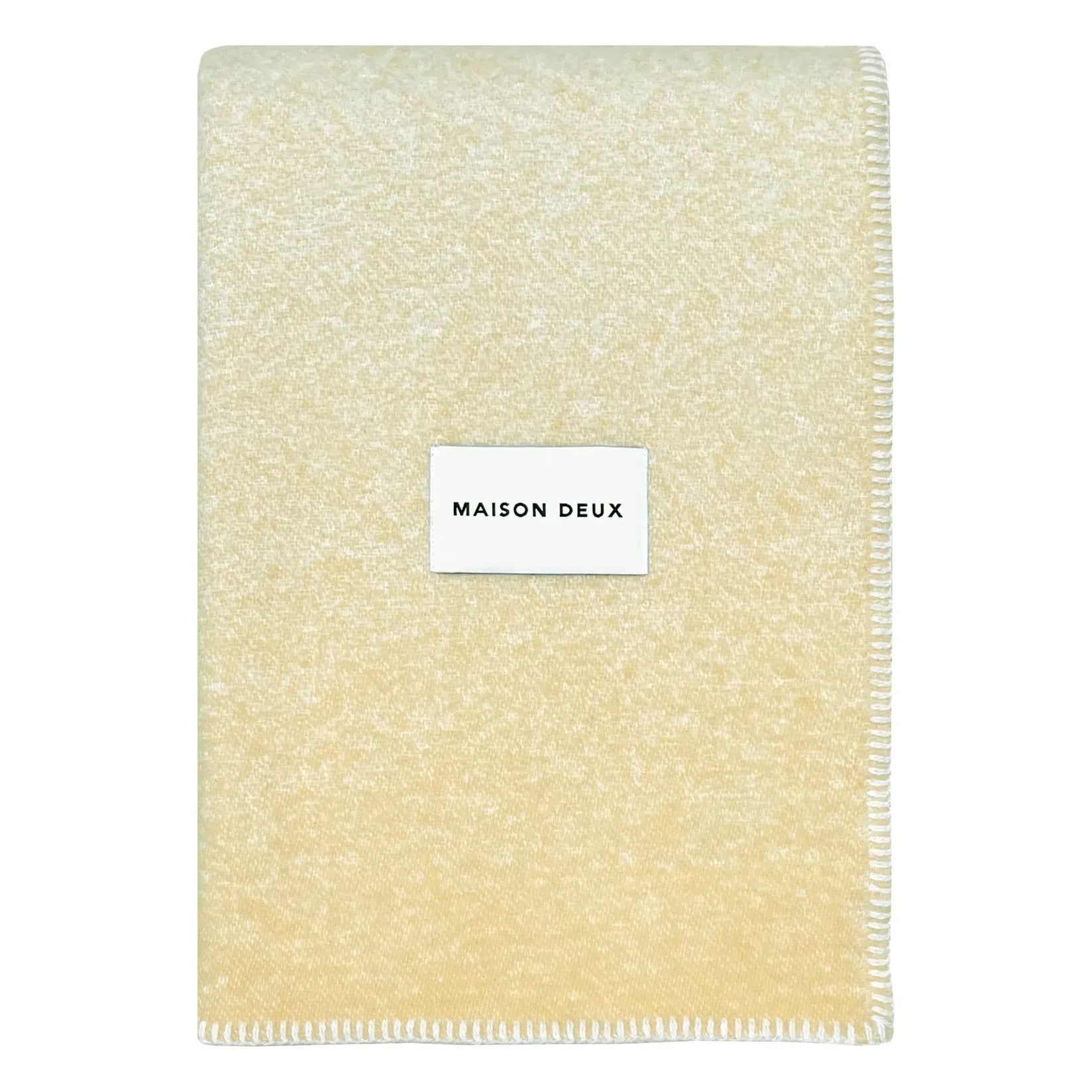 Maison Deux - Bufanda de lana degradada | Amarillo