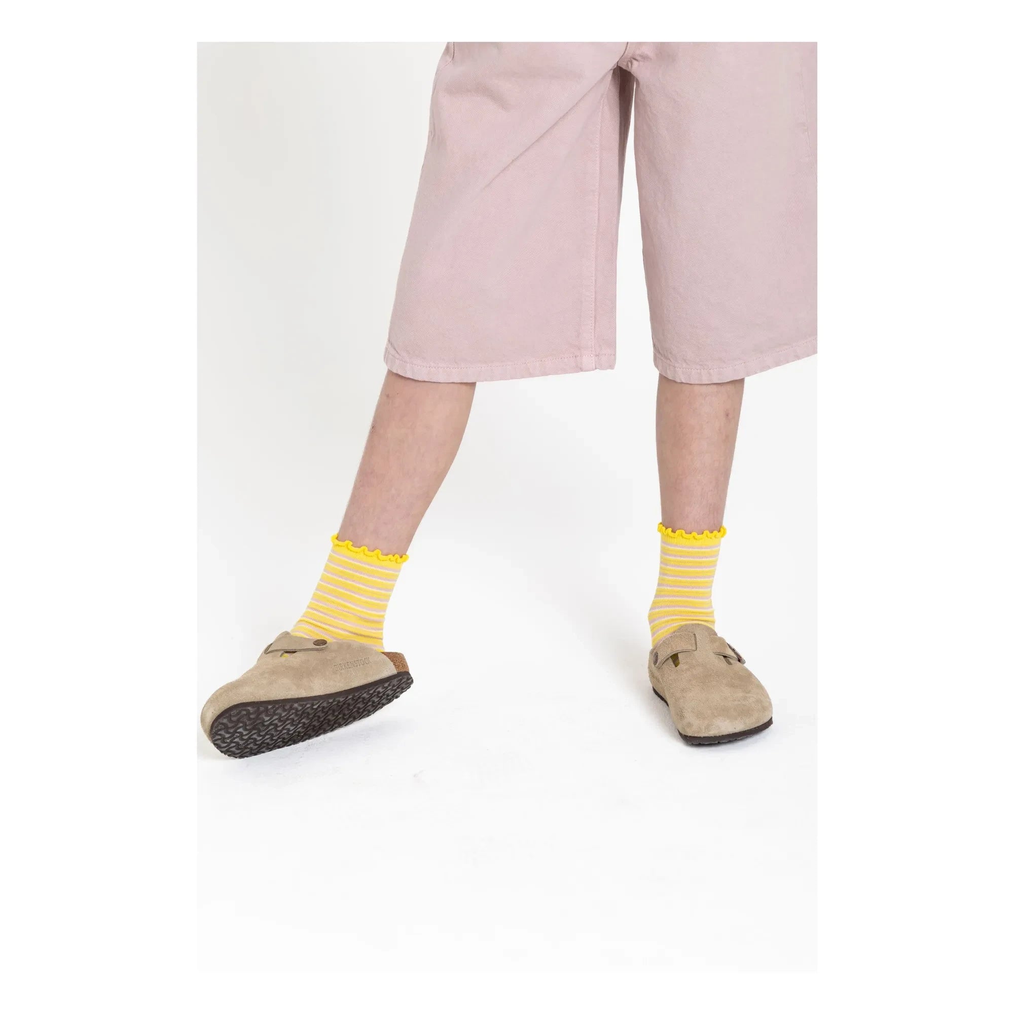 Smallable Kid - Calcetines de Lolita a Rayas | Amarillo