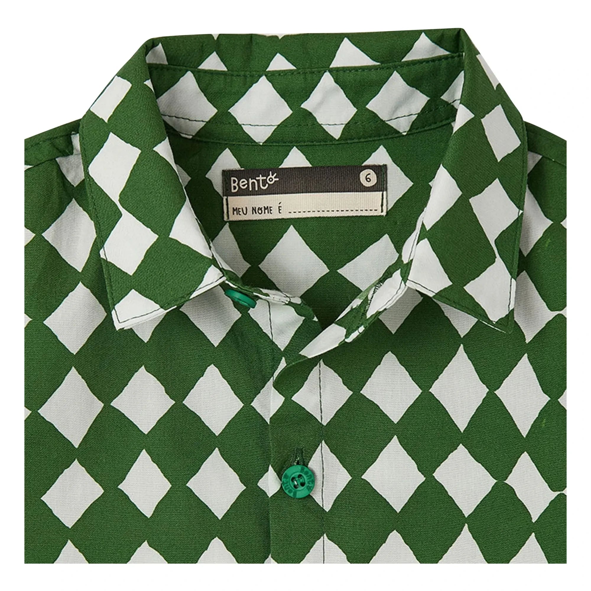 Fábula - Camisa Damier | Verde
