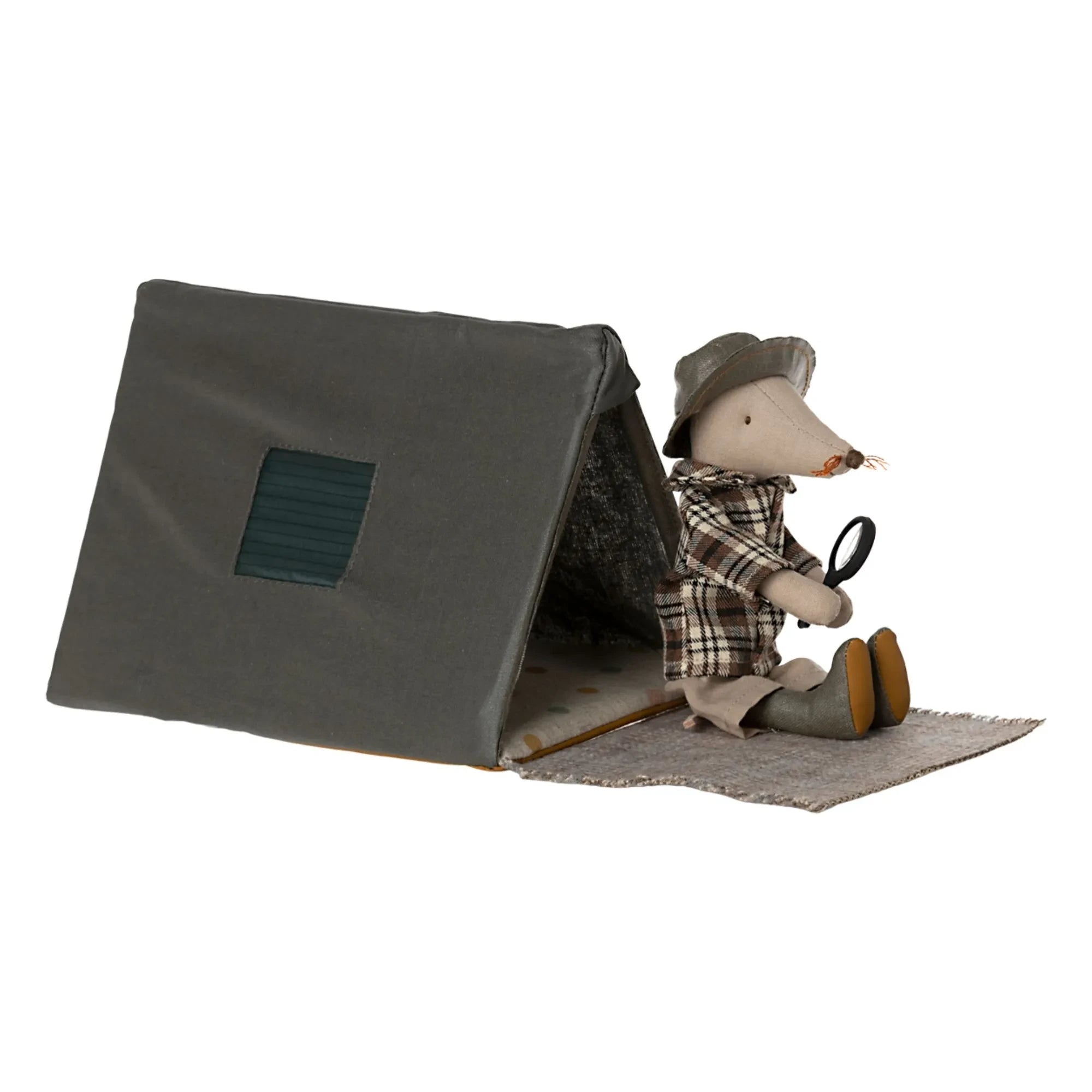 Maileg - Tienda de campaña gris arena
