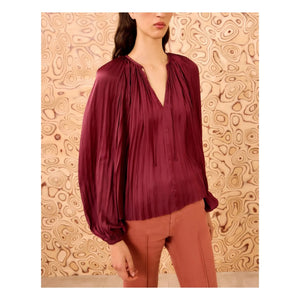 Ulla Johnson - Blusa Electra | Borgoña