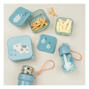 Done by deer - Botella de agua Tiny Farm - 280 ml | Azul claro