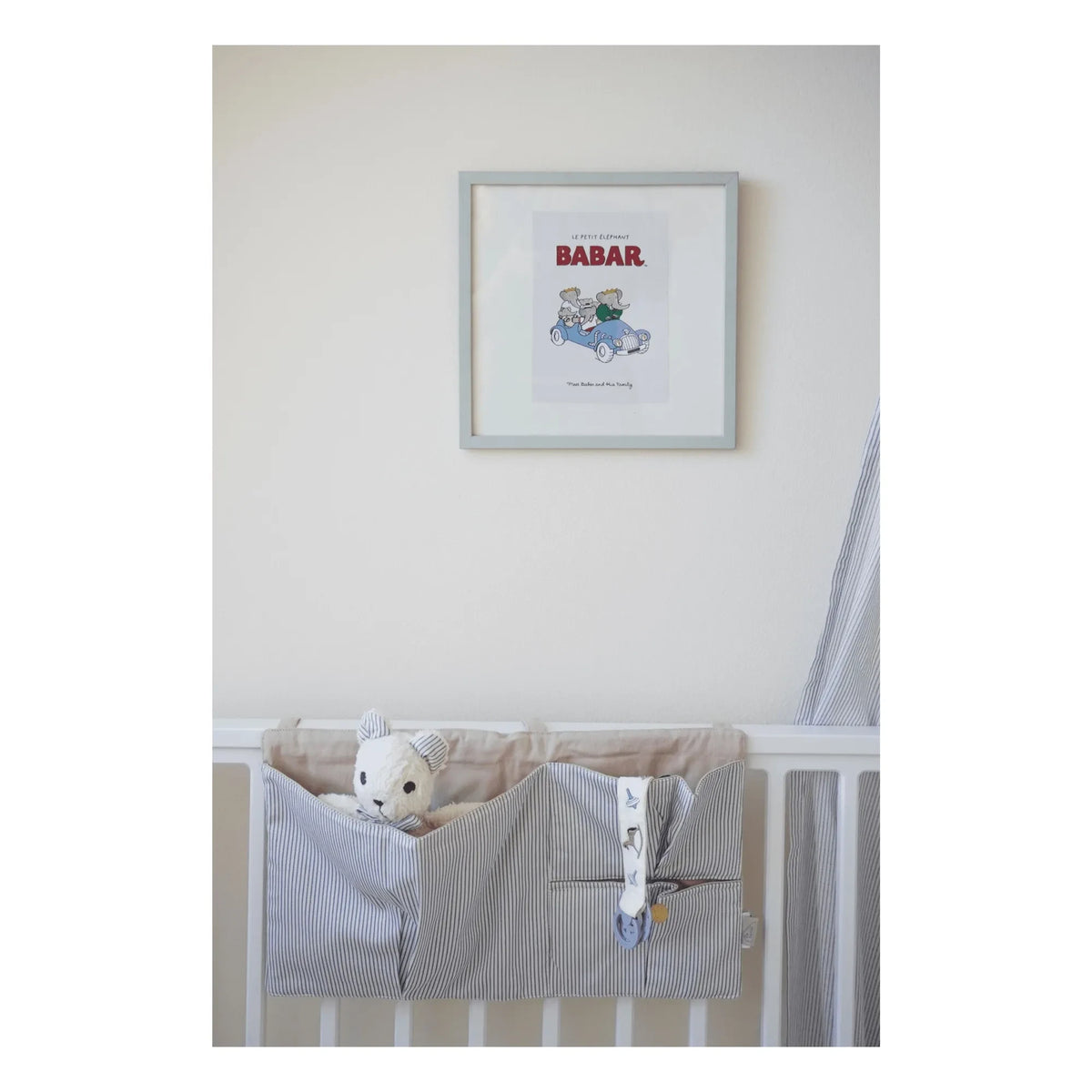 Cam Cam - Correa para chupete bordada Vintage Toys | Beige