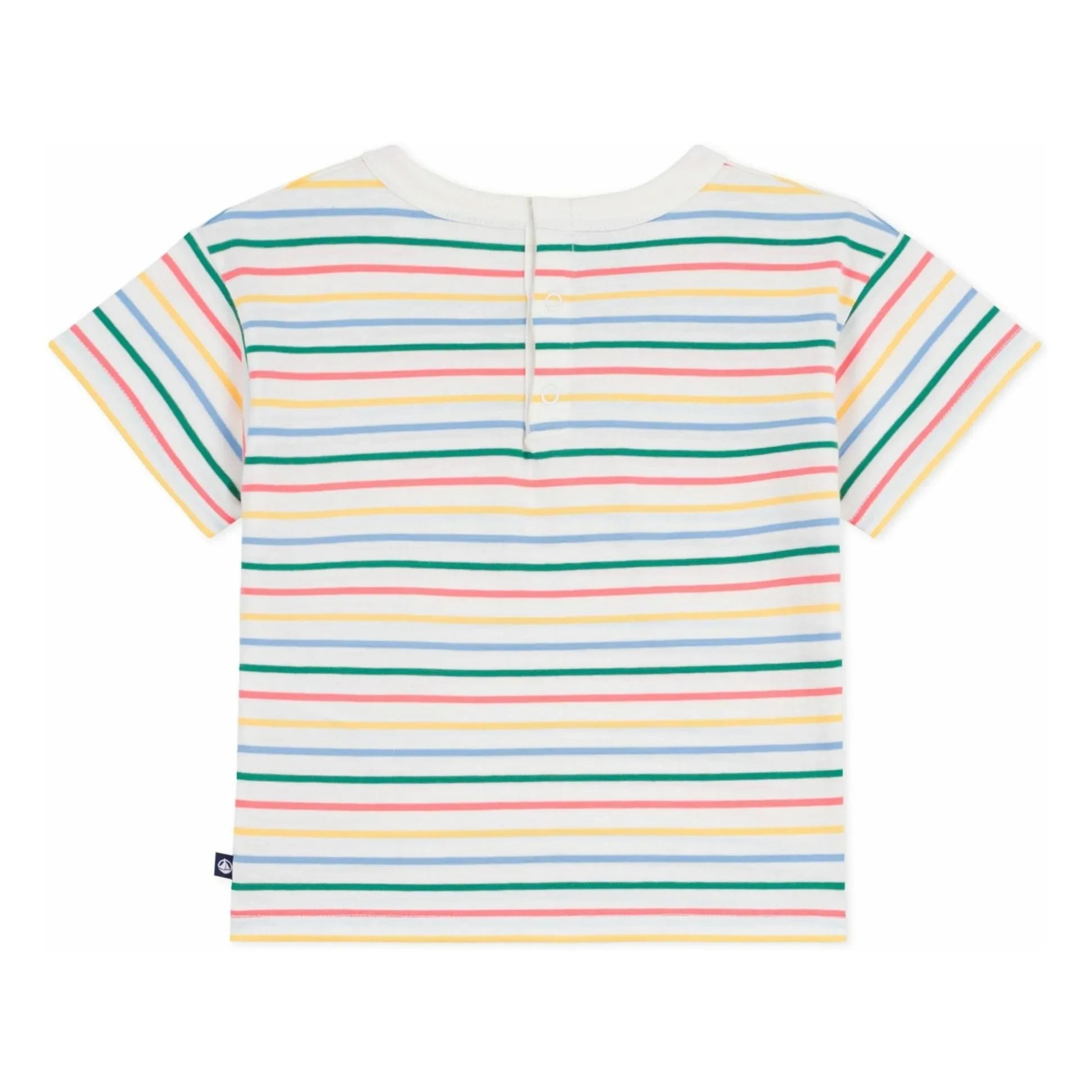 Petit Bateau - Camiseta con rayas Ice | Blanco