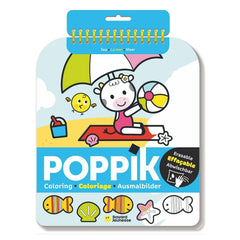 Poppik - Libro para colorear borrable "Mar" | Multicolor