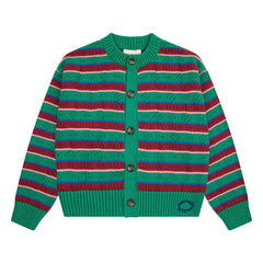 Bobo Choses - Camiseta sin mangas de algodón orgánico a rayas | Verde