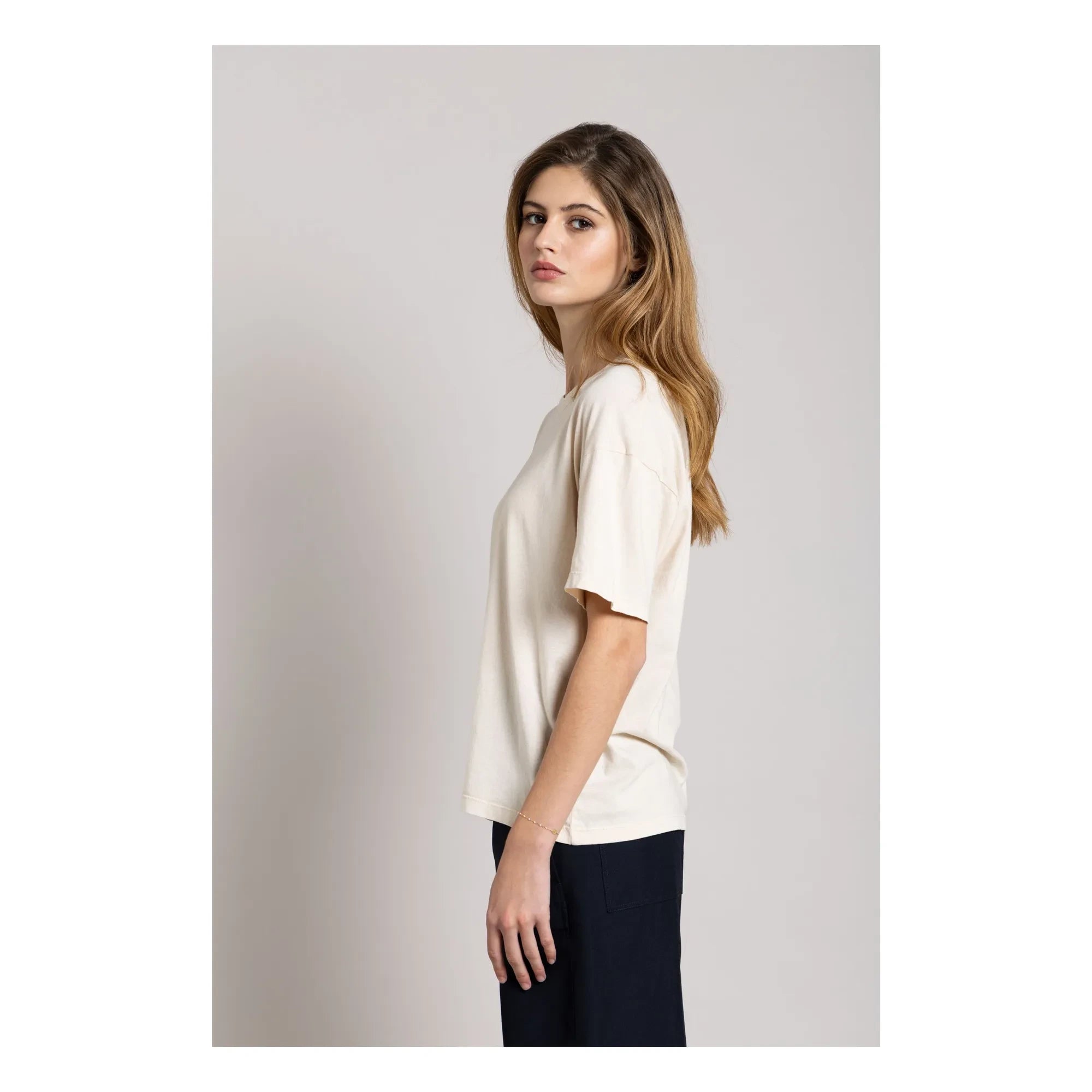 Smallable Woman - Camiseta de algodón orgánico Hana | Crema