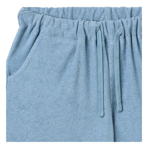 Wheat - Short de punto Kalle de algodón orgánico | Azul