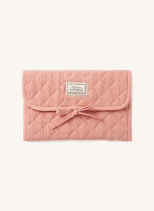 Editions Aimable - Bolsa de cuidado para bebés Palmyre | Rosa Polvoriento