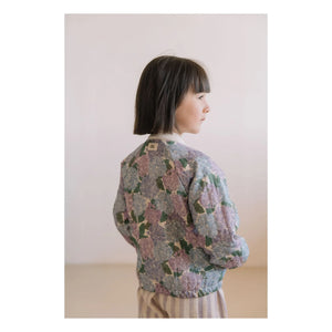 Studio Bohème - Chaqueta Bomber de Algodón Orgánico Léon Flowers | Lila