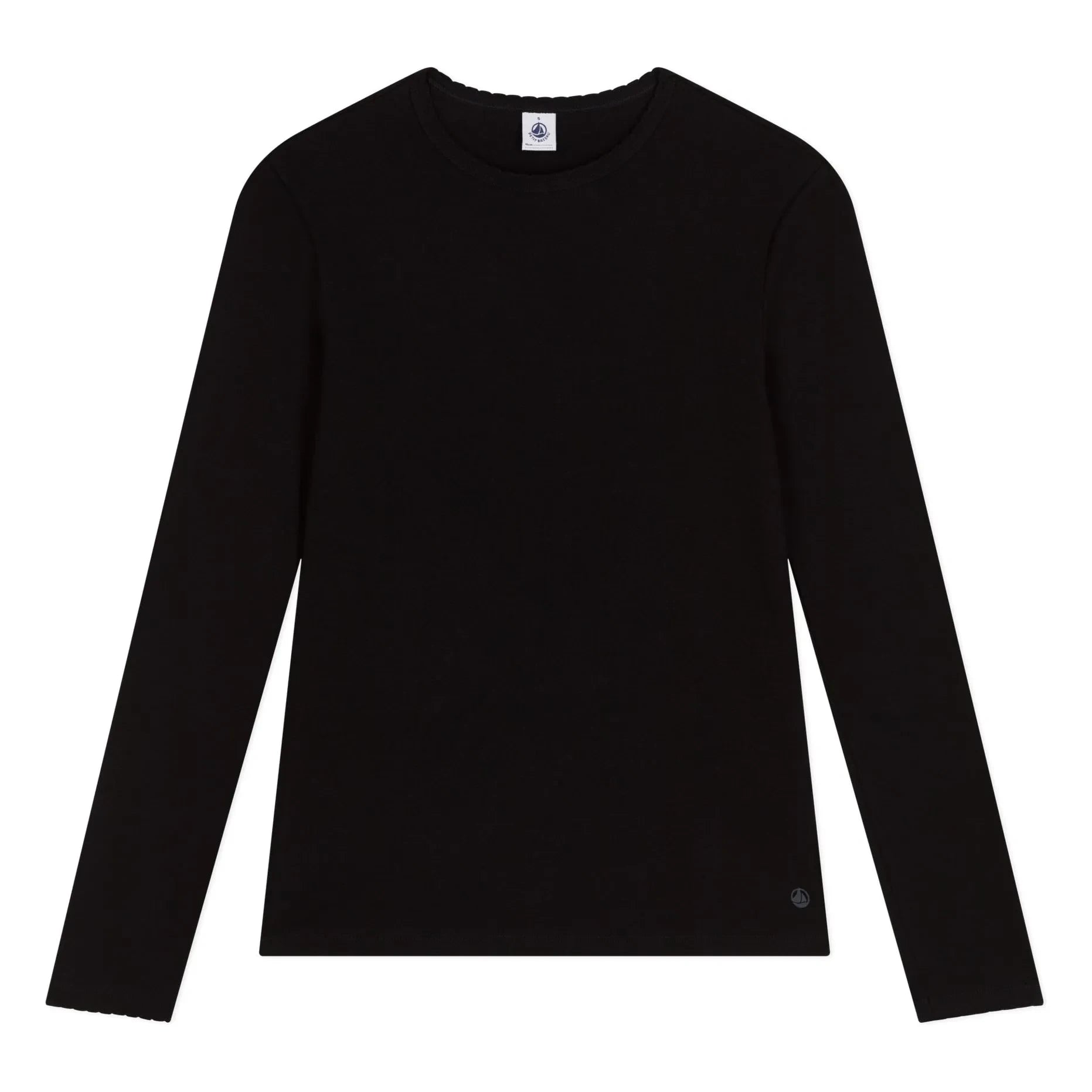 Petit Bateau - Camiseta icónica de algodón orgánico | Negro
