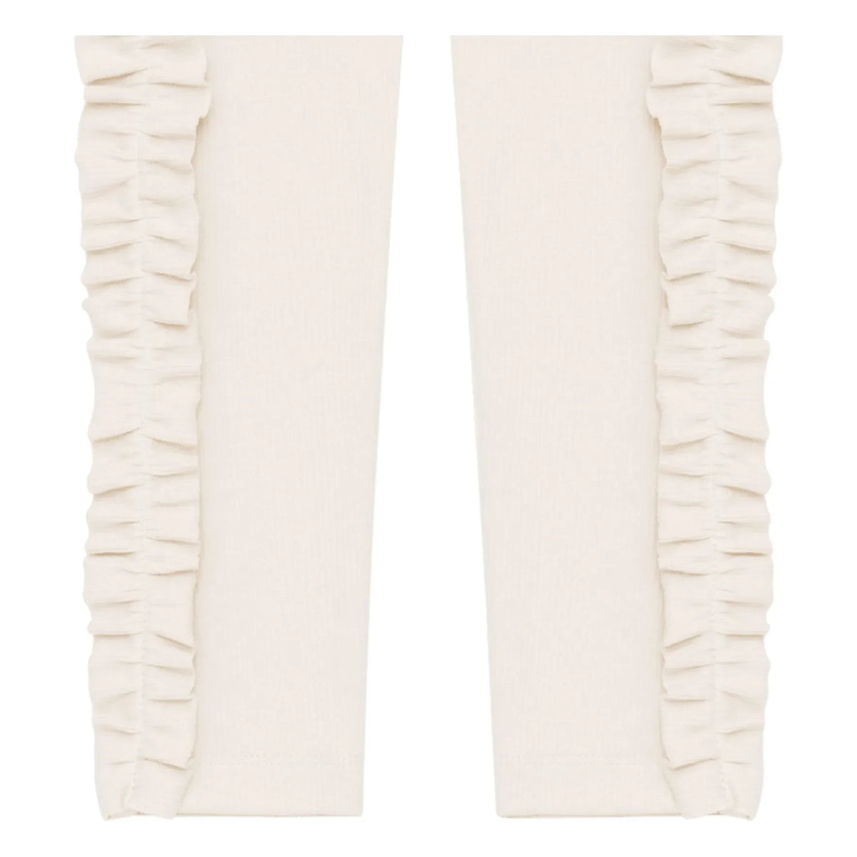 Donsje - Audun leggings de algodón orgánico con volantes | Crudo