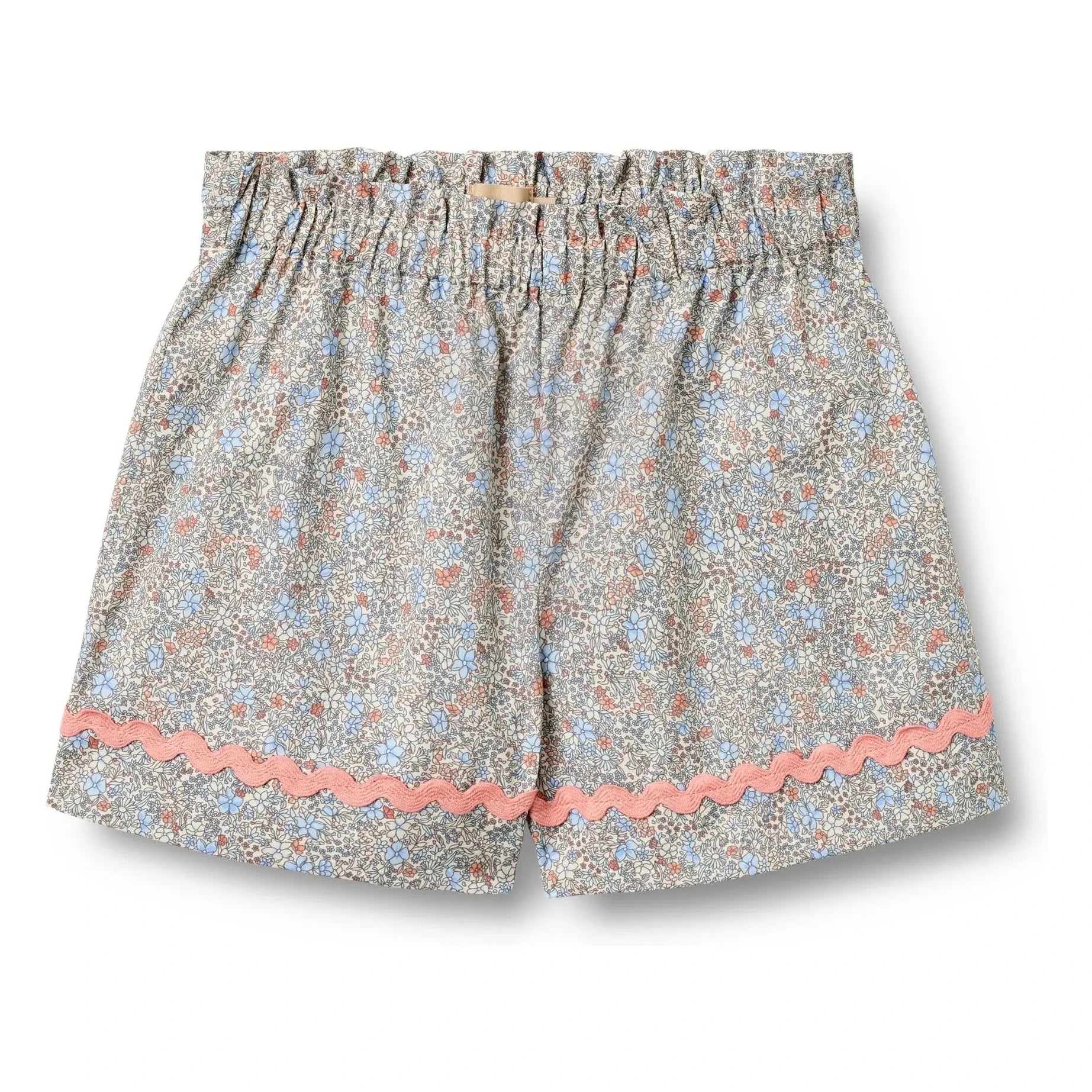 Wheat - Shorts de algodón orgánico Lace Silja Fleuri | Azul claro