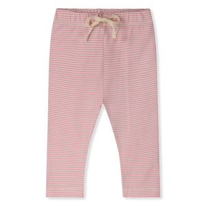 Gray Label - Çizgili Organik Pamuk Tayt | Pembe