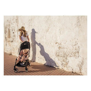 BINIBAMBA - Piel de cordero para cochecito y portabebés - 68x44 cm | Rosa