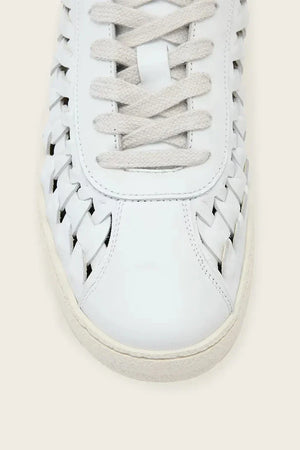AllSaints Velma Woven Sneaker Zapatillas de cuero para mujer