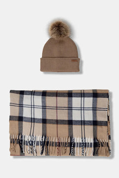 Gorro y bufanda Barbour