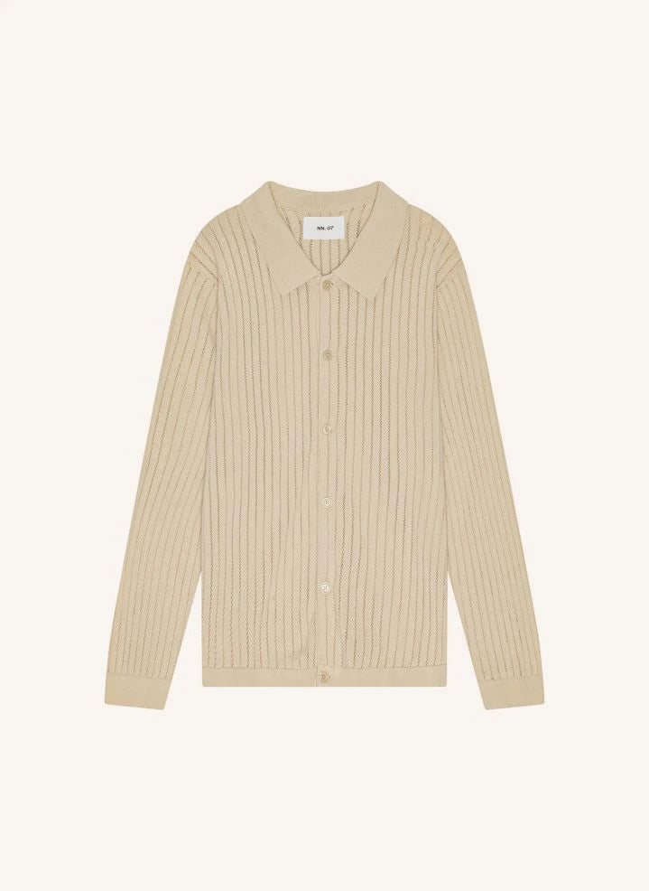 NN.07 - Camisa polo de manga larga Troels 6561 | Crudo