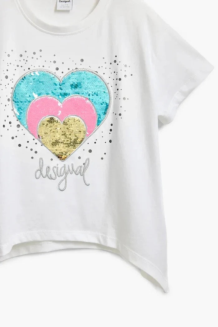 Camiseta de algodón para niños Desigual
