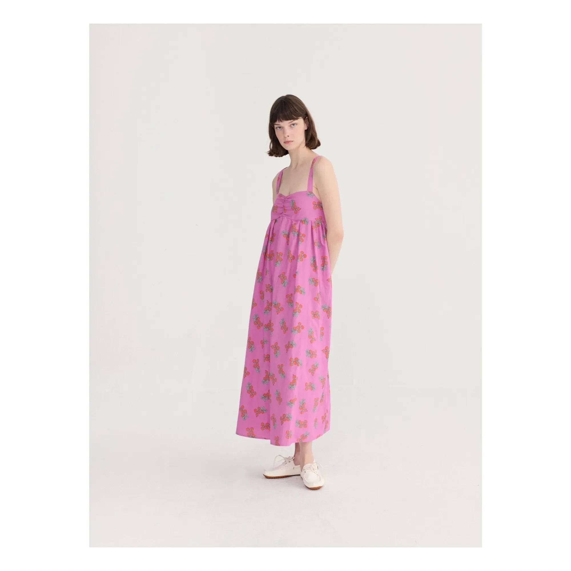 Bobo Choses - Vestido de algodón orgánico Juicy Tomatoes | Morado