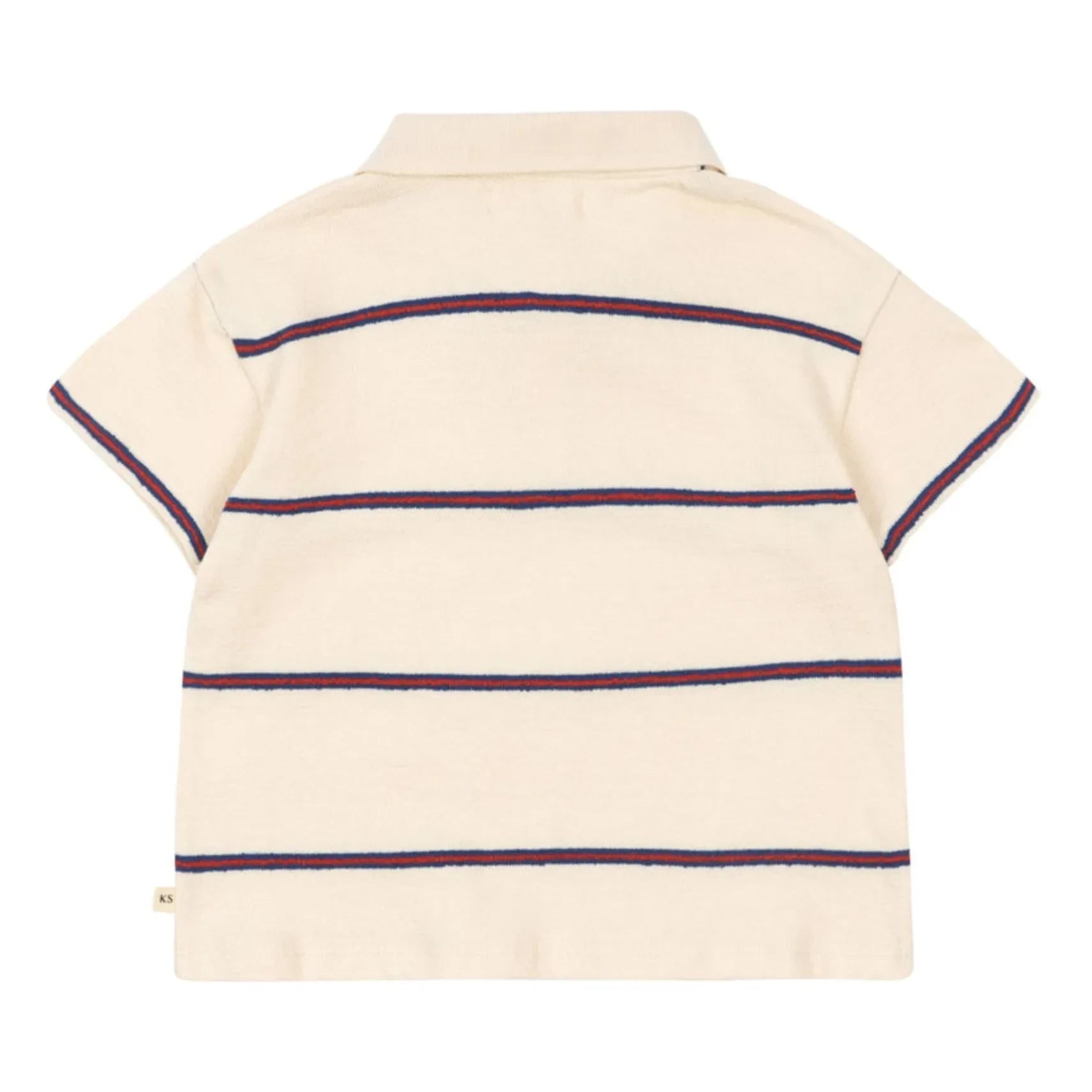 Konges Sløjd - Polo de algodón orgánico a rayas | Beige