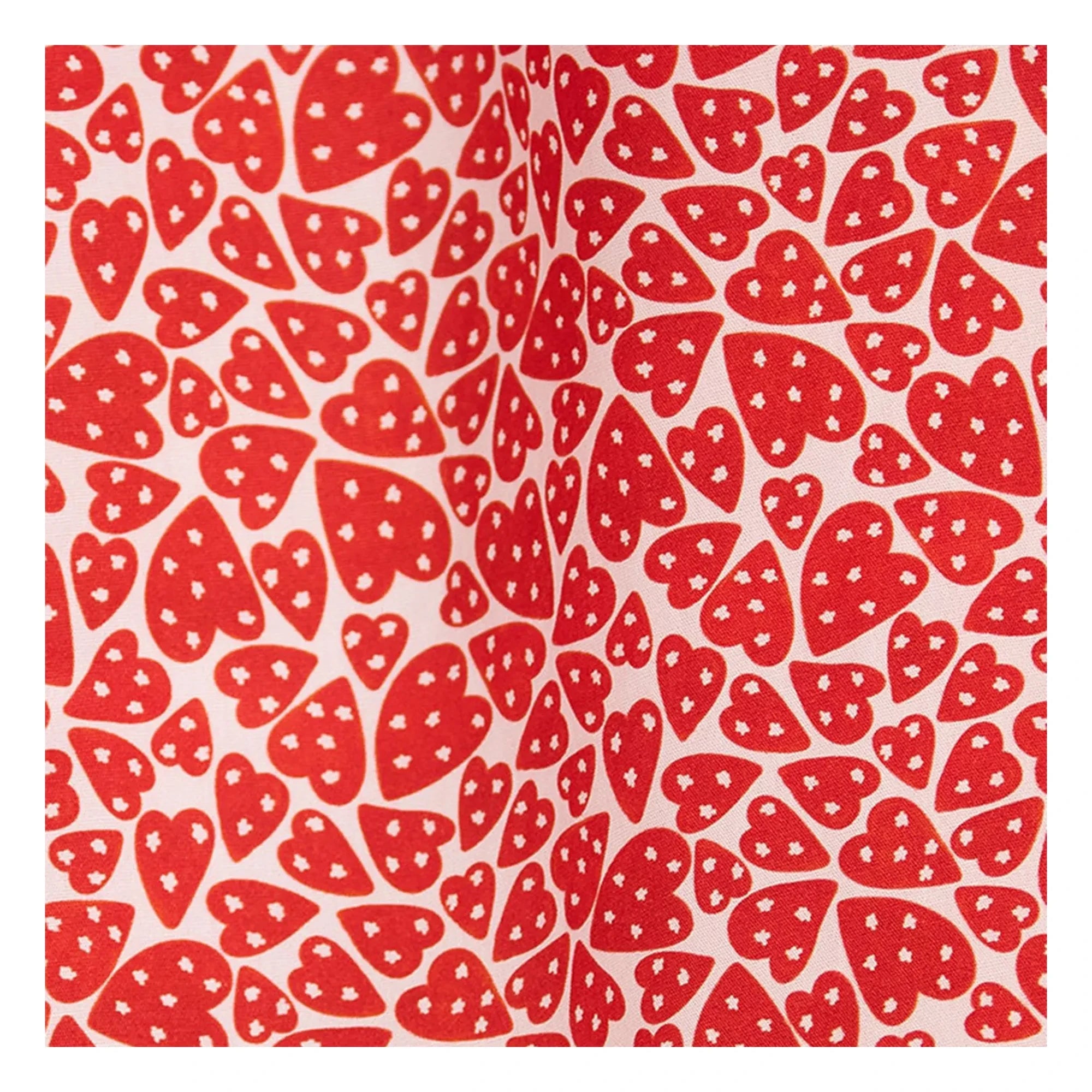 Fábula - Vestido de Corazones de Corte Medio | Rojo