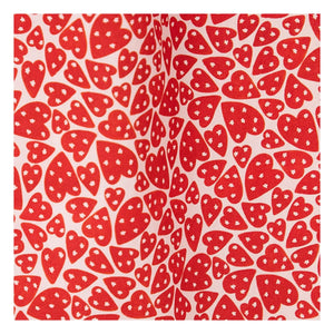 Fábula - Vestido de Corazones de Corte Medio | Rojo