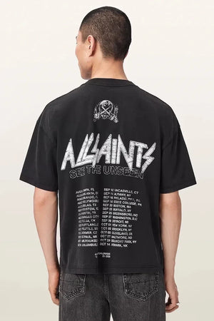 Camiseta de algodón para hombre AllSaints CHROMIUM