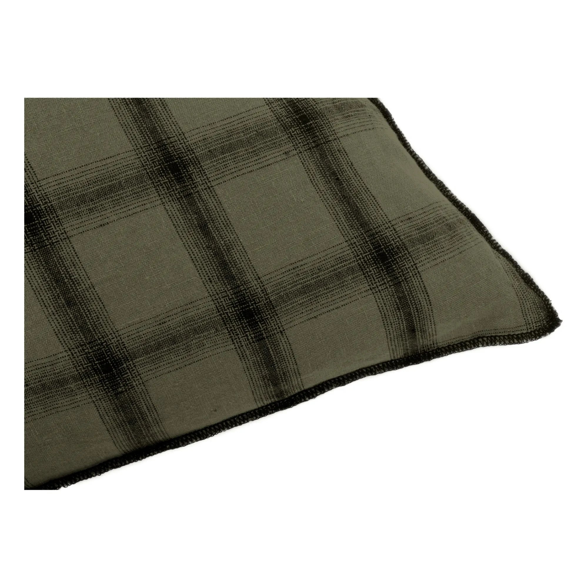 Le Monde Sauvage - Funda de almohada de lino lavado Highlands | Caqui