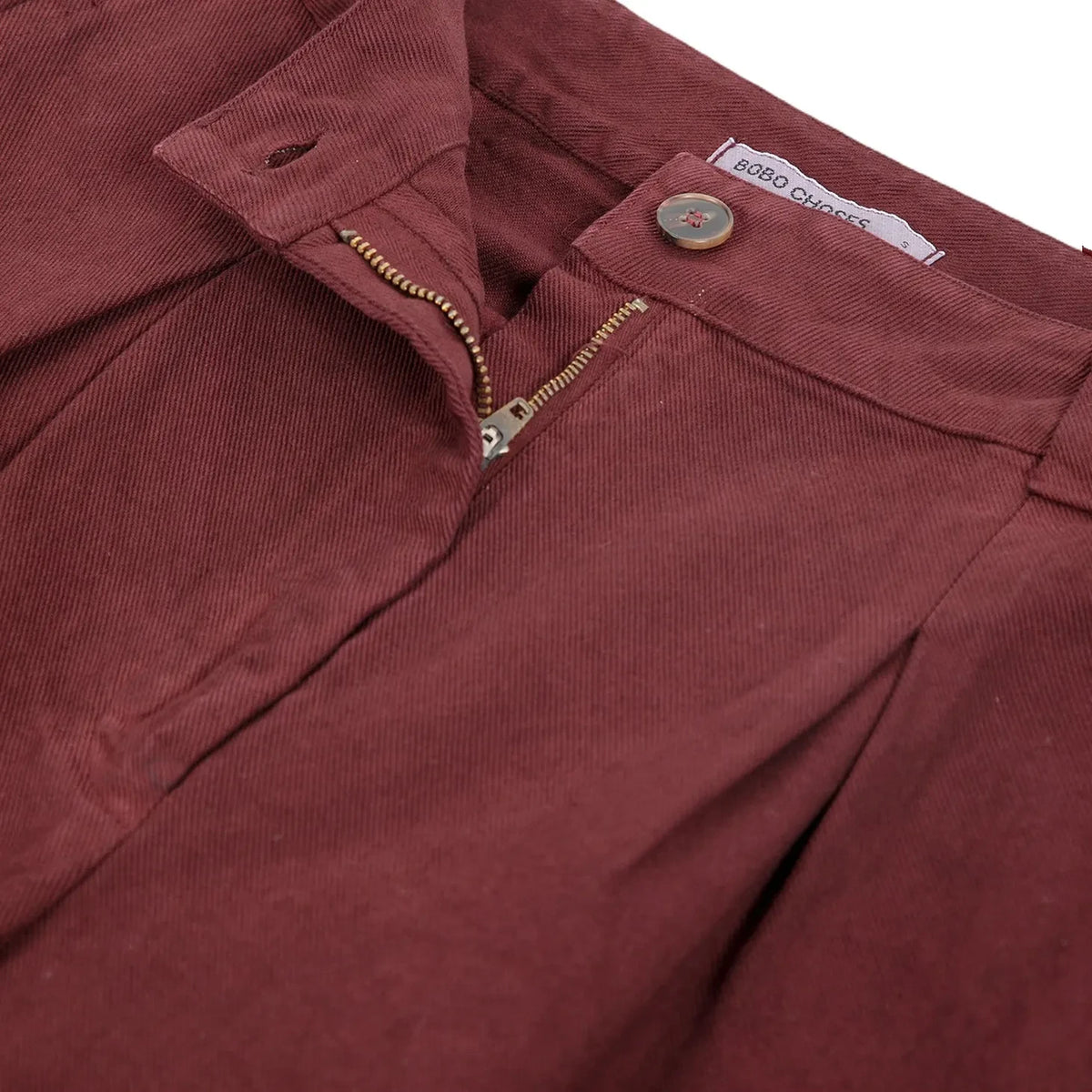 Bobo Choses - Pantalón Ancho de Algodón | Marrón Oscuro
